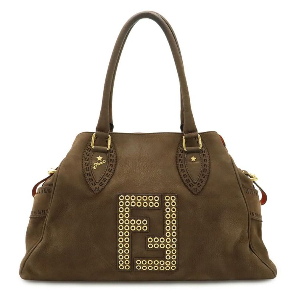 Fendi Etnico Zucca Nubuck Tote Bag - Picture 1 of 8